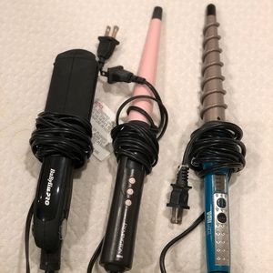 Baby bliss straightener and 2 curling irons